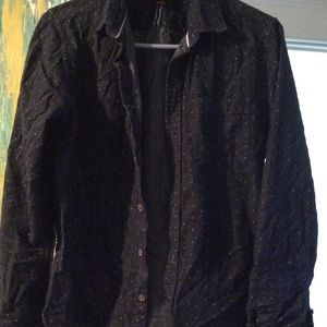 Black and Blue Dress Shirt